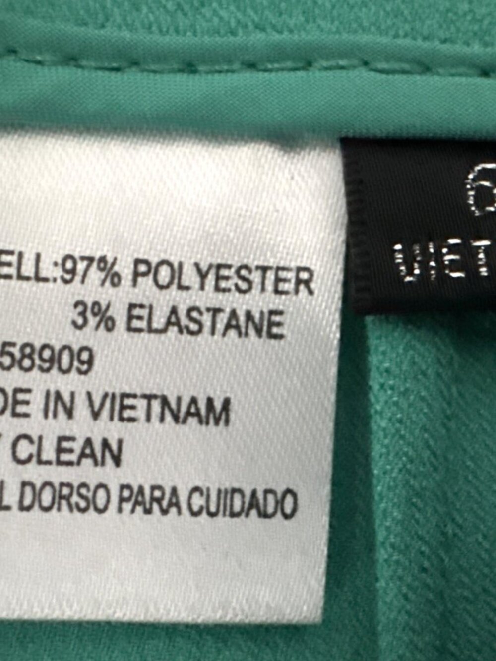 Preston & York Skinny Leg Dress Pants Size 6 Green Stretch Side Slit 33x28 NEW - Picture 9 of 9